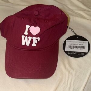 NWT White Fox Raspberry Jelly Cap